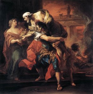 Aeneas Carrying Anchises  1729