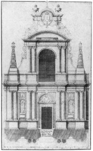 The Facade of the Church of the Feuillants, Paris  1660