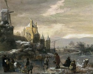 Winter Landscape with Skaters