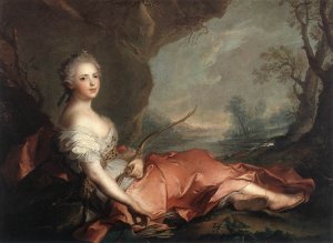 Marie Adelaide of France as Diana 1745