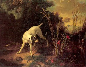 A Dog on a Stand 1725