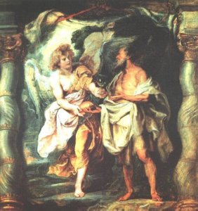 The Prophet Elijah Receiving Bread and Water from an Angel 1625-28