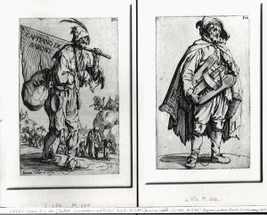 A Beggar and a Hurdy-Gurdy Player