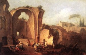 Landscape with Ruins and Archway 1730