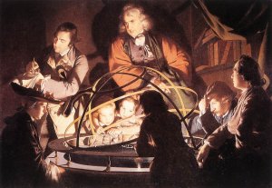 A Philosopher Lecturing with a Mechanical Planetary 1766