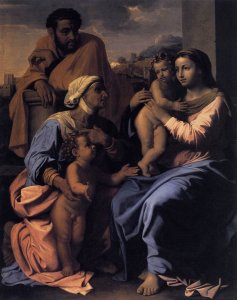 The Holy Family with St Elizabeth and John the Baptist c. 1655