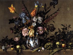 Still-Life with Flowers, Artichokes and Fruit c. 1660