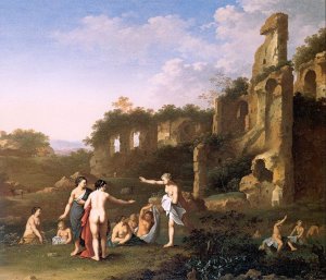 Women Bathing in a Landscape 1630