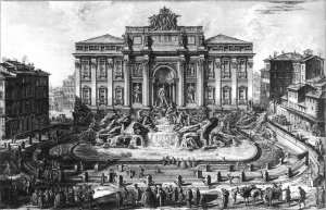 The Trevi Fountain in Rome 1773