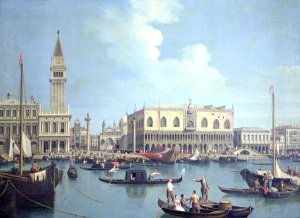 A View of the Grand Canal (oil on canvas)