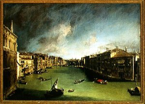 The Grand Canal, View of the Palazzo Balbi towards the Rialto Bridge, 1724