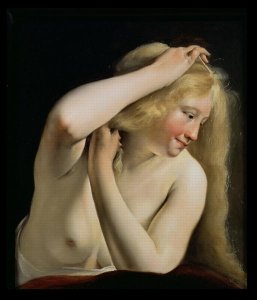 Young Woman Combing Her Hair, Louvre