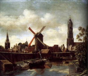 The Harbour of Delft 1658-60