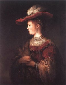 Saskia in Pompous Dress c. 1642