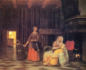 Suckling Mother and Maid 1670-75