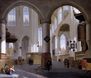 Interior of the Oude Kerk, Delft (2)