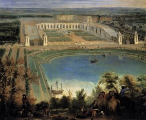 View of the Orangerie (detail) 1688-90